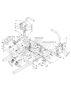Control Assembly (2008 And Before) Diagram and Parts List for M60-KH 53AH8CT6050-30HP-OHV Cub Cadet Lawn Tractor